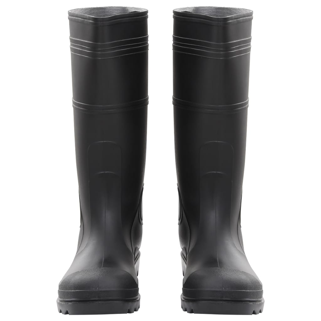 Vidaxl Rain Boots Taille 46 PVC Black