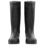 Vidaxl Rain Boots Taille 46 PVC Black