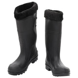 VidaXL Regenstiefel mit abnehmbaren Socken Größe 40 PVC schwarz