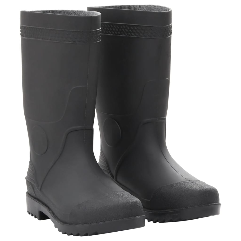 Botas de lluvia Vidaxl tamaño 38 PVC Negro