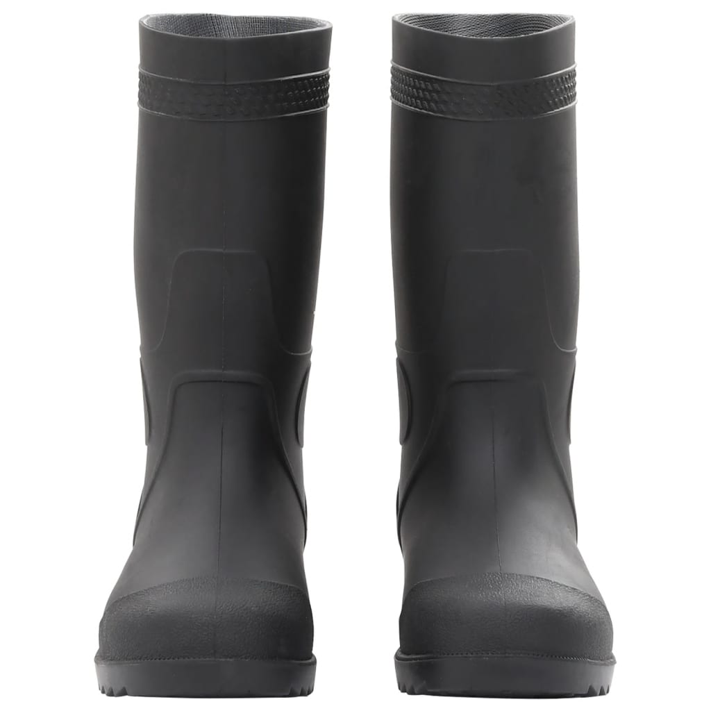 Botas de lluvia Vidaxl tamaño 38 PVC Negro