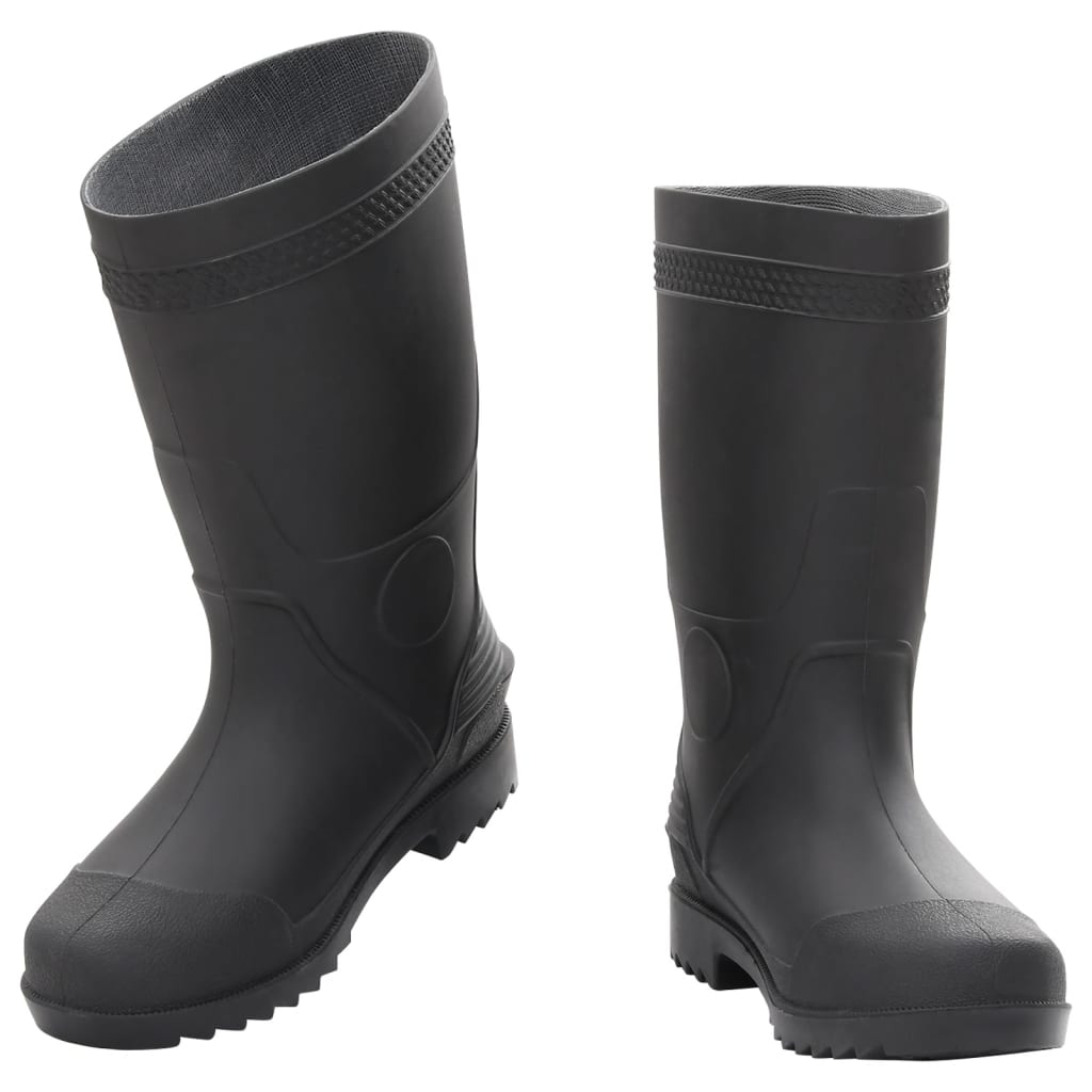 Botas de lluvia Vidaxl tamaño 39 PVC Negro