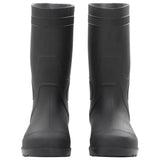 Botas de lluvia Vidaxl tamaño 39 PVC Negro