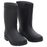 Botas de lluvia Vidaxl tamaño 42 PVC Negro