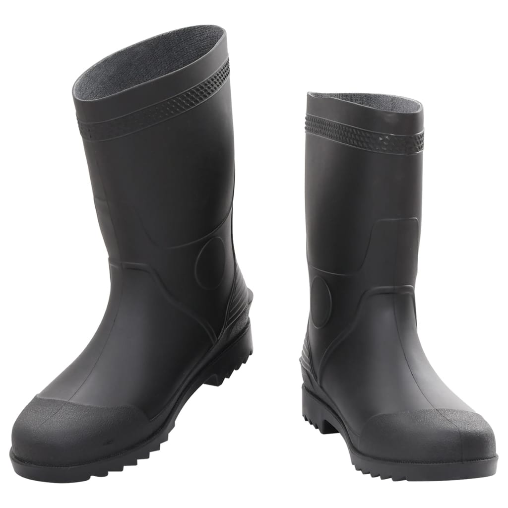 VidaXL Regenstiefel Größe 44 PVC schwarz