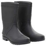 VidaXL Regenstiefel Größe 45 PVC schwarz