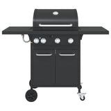 Vidaxl Gasbarbecue with 4 burners powder -coated steel black