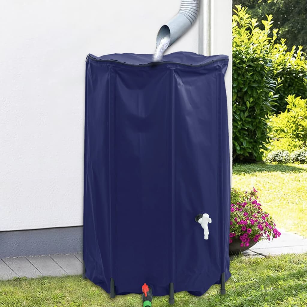 Serbatoio d'acqua Vidaxl con tocco pieghevole 500 L PVC