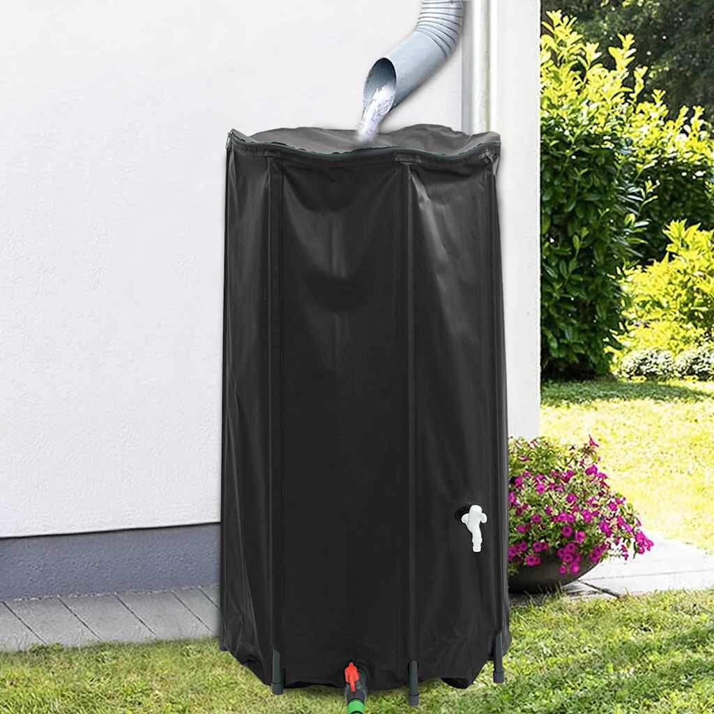 VidaXL Wassertank mit Wasserhahn klappbar 250 l PVC