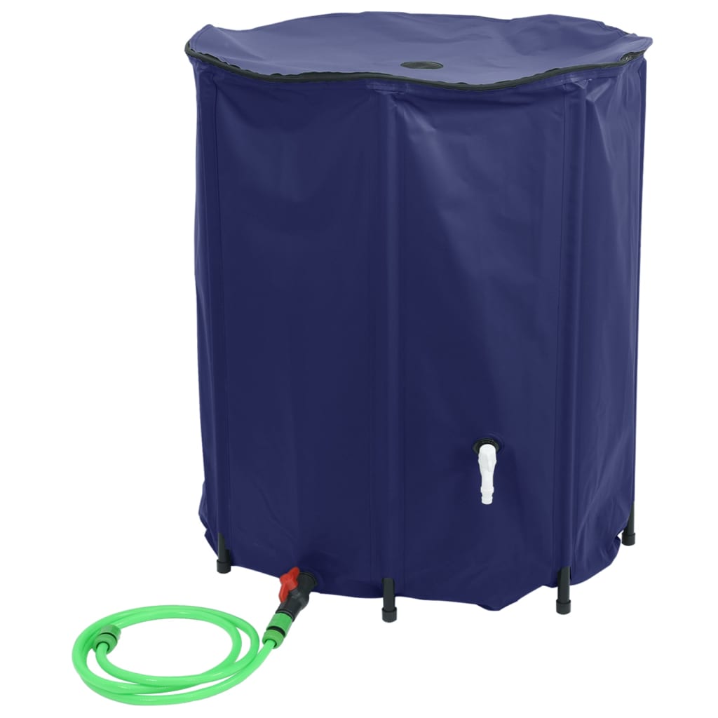 VIDAXL -Wassertank mit kran faltbarem 1250 l PVC