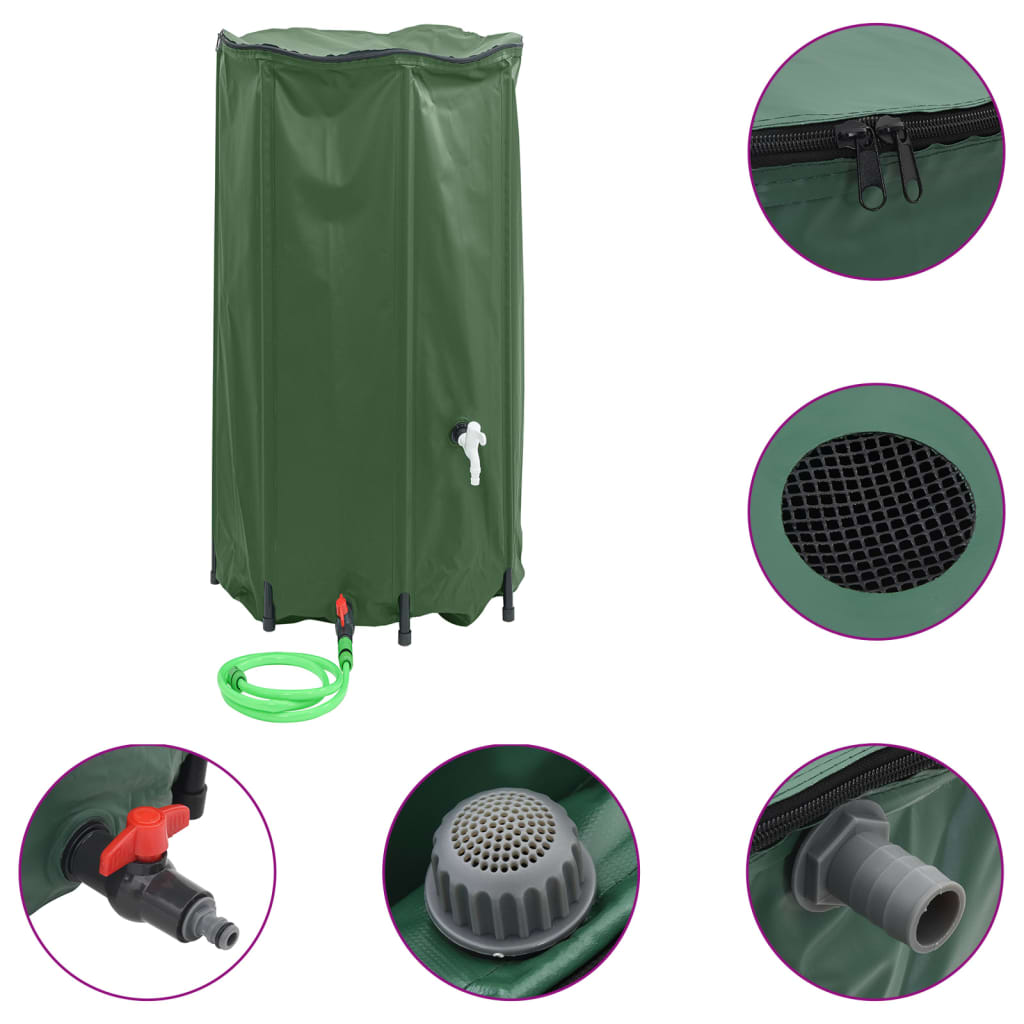 Vidaxl Tank Water avec robinet pliable 380 L PVC