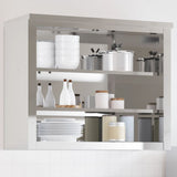 Vidaxl kitchen wall cupboard with shelves stainless steel