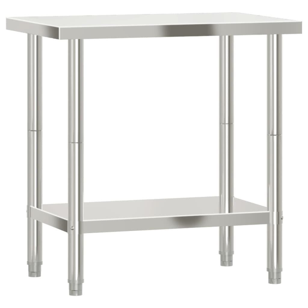 Vidaxx Küchenarbeitstisch 82,5x55x85 cm Edelstahl