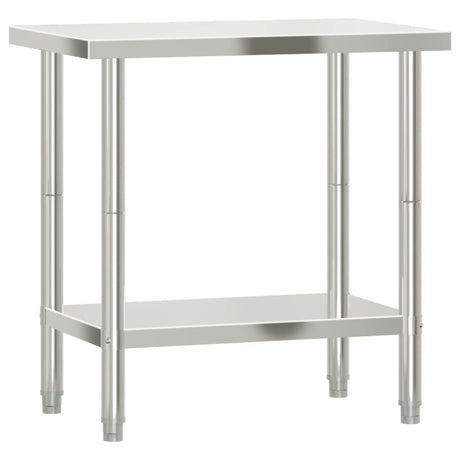 Vidaxx Küchenarbeitstisch 82,5x55x85 cm Edelstahl