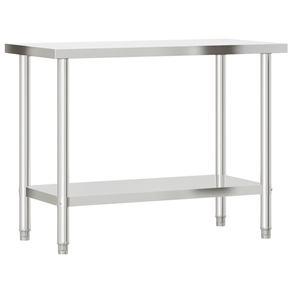 Vidaxx Küchenarbeitstisch 110x55x85 cm Edelstahl
