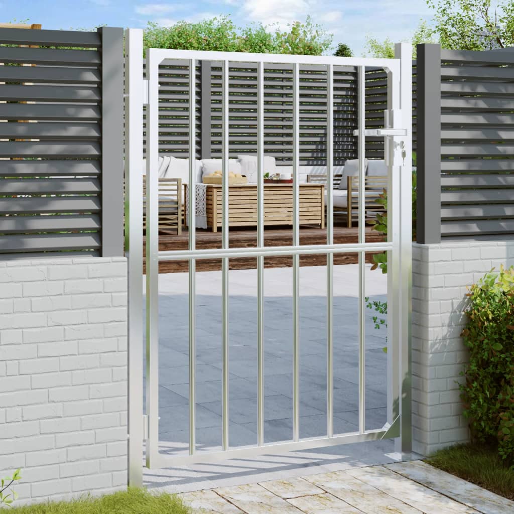 Vidaxl Garden Gate 100x150 cm Stainless steel