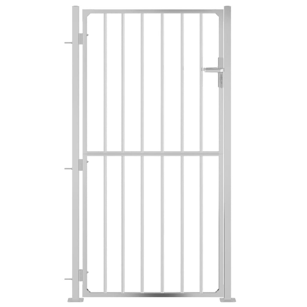 Vidaxl Garden Gate 100x200 cm de acero inoxidable