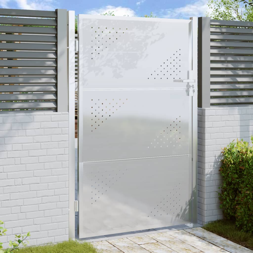 Vidaxl Garden Gate 100x125 cm nerjavno jeklo