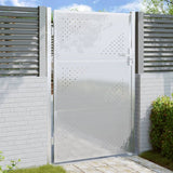 Vidaxl Garden Gate 100x125 cm en acier inoxydable