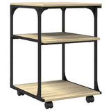 VidaXL Druckerschrank 3-schichtig 43x48x64 cm Holzwerkstoff Sonoma-Eiche