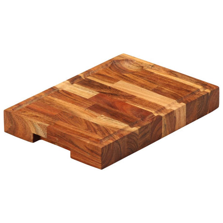 Vidaxx Hackblock 30x21x4 cm massives Akazienholz