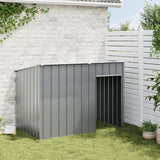 Vidaxxl Hundehütte mit Dach 153x91x110 cm Stahl Anthrazit