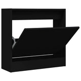 Vidaxx Schuhschrank 60x21x57 cm lackiertes Holz schwarz