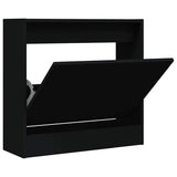 Vidaxx Schuhschrank 60x21x57 cm lackiertes Holz schwarz