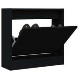 Vidaxx Schuhschrank 60x21x57 cm lackiertes Holz schwarz
