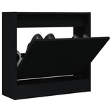 Vidaxl Cabinet da scarpe 60x21x57 cm Proprieted Black