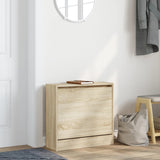 VidaXL Schuhschrank 60x21x57 cm Holzwerkstoff Sonoma-Eiche-farbig