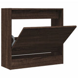 Vidaxx Schuhschrank 60x21x57 cm, fertige Holzfarbe, braune Eiche