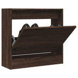 Vidaxx Schuhschrank 60x21x57 cm, fertige Holzfarbe, braune Eiche
