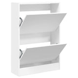 VidaXL Shoe cabinet 60x21x87.5 cm Processed Wood White