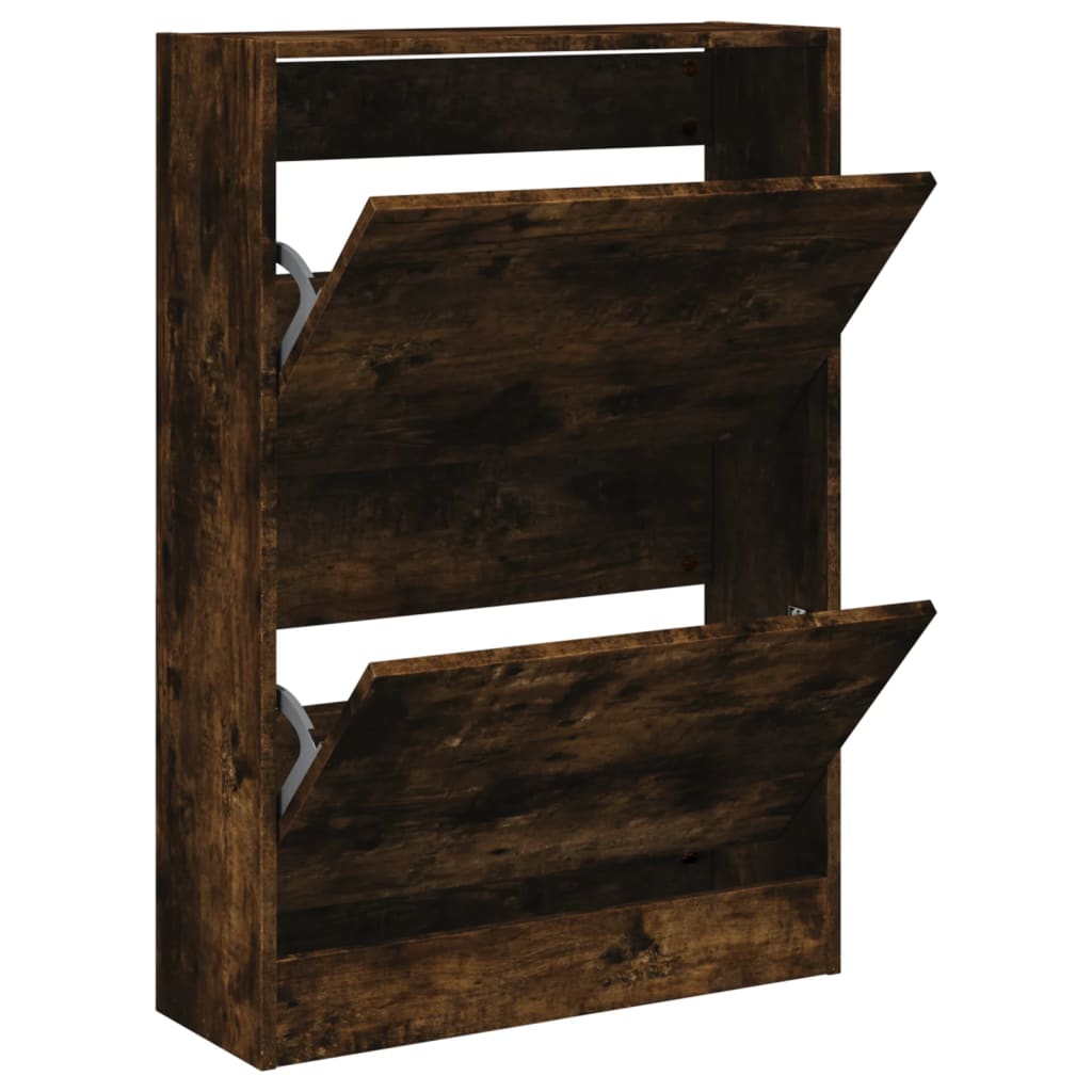Vidaxx Schuhschrank 60x21x87,5 cm verarbeitetes Holz, geräucherte Eiche