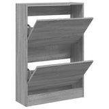Vidaxx Schuhschrank 60x21x87,5 cm, Holzwerkstoff, Farbe Sonoma-Eiche grau