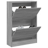 Armoire à chaussures Vidaxl 60x21x87,5 cm Produit en bois gris sonoma chêne couleur