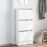 Vidaxl Shoe Cabinet 60x21x125,5 cm Property Wood White