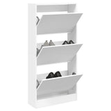 Vidaxx Schuhschrank 60x21x125,5 cm Holzwerkstoff weiß