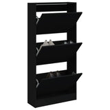 Vidaxx Schuhschrank 60x21x125,5 cm lackiertes Holz schwarz