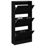 Vidaxl Cabinet da scarpe 60x21x125.5 cm Black proprietà