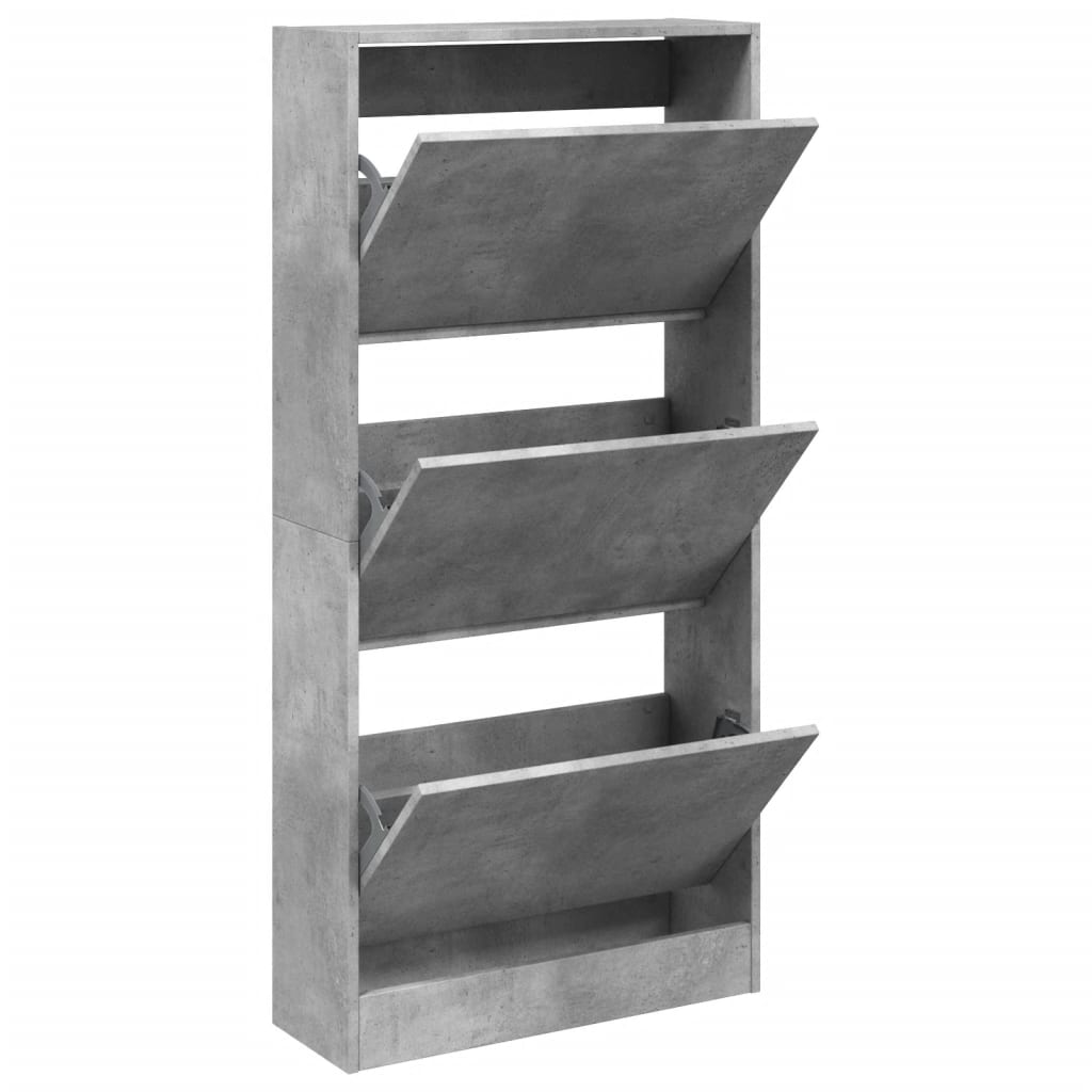 Vidaxx Schuhschrank 60x21x125,5 cm Holzwerkstoff betongrau