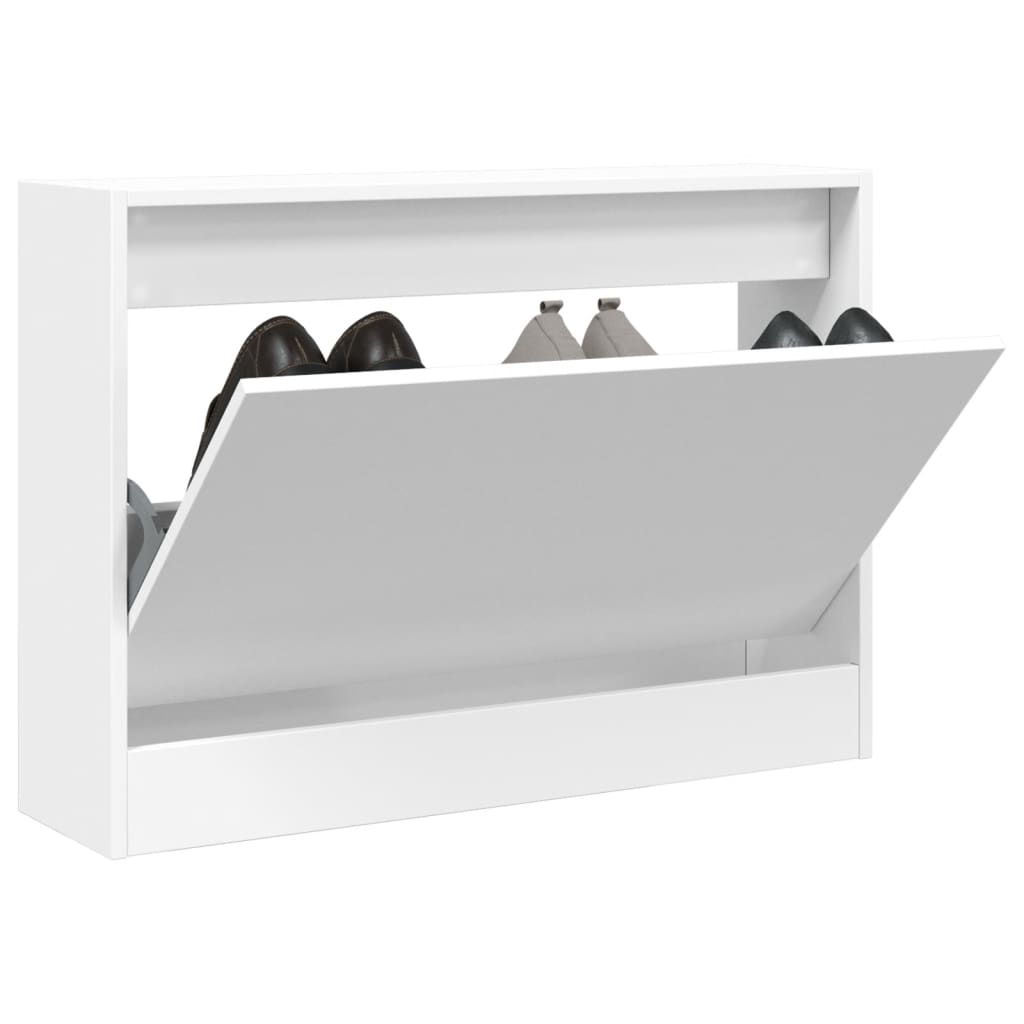 Vidaxl Cabinet da scarpe 80x21x57 cm White White