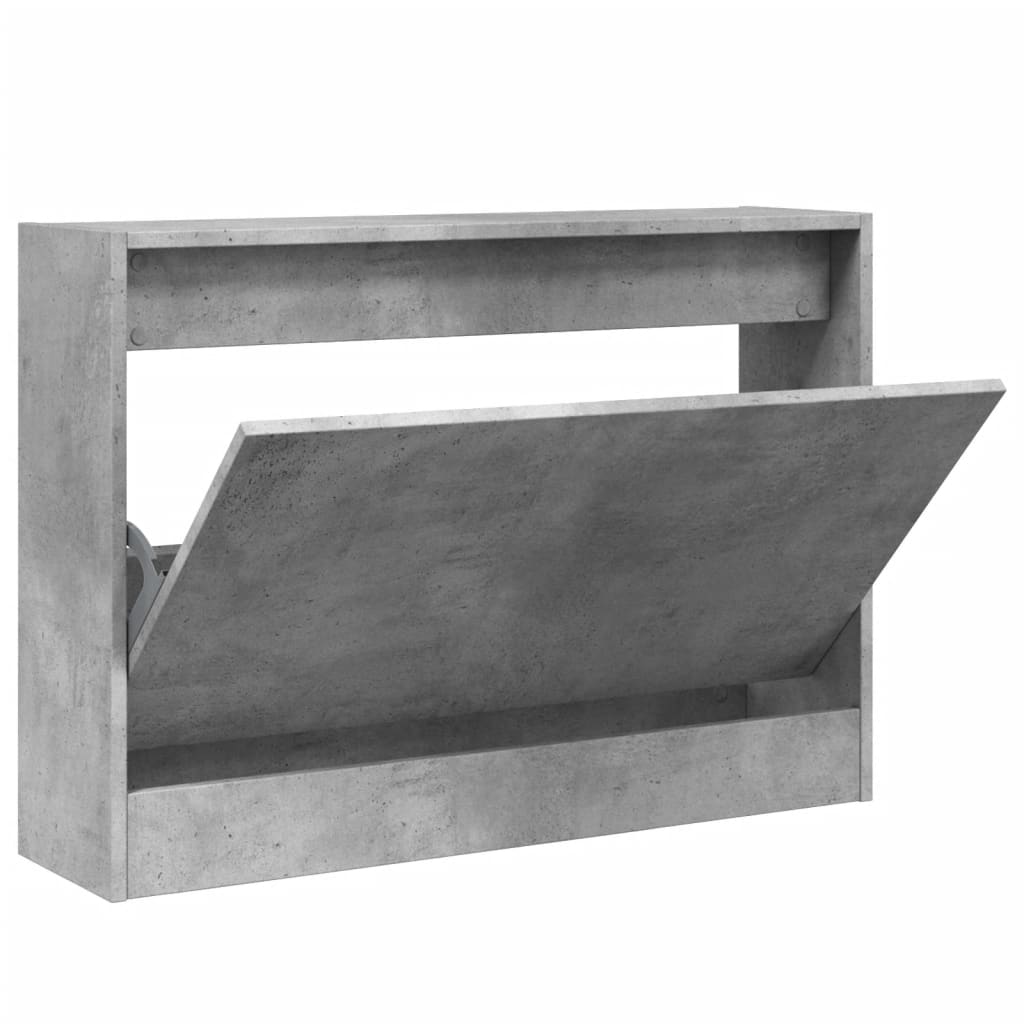 Vidaxx Schuhschrank 80x21x57 cm Holzwerkstoff betongrau
