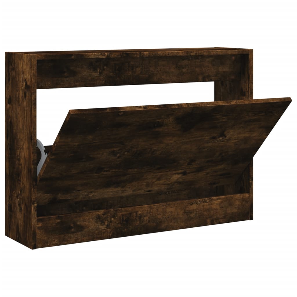 Vidaxx Schuhschrank 80x21x57 cm verarbeitetes Holz, geräucherte Eiche