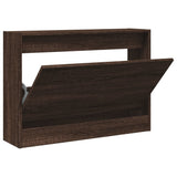 Vidaxx Schuhschrank 80x21x57 cm, fertige Holzfarbe, braune Eiche