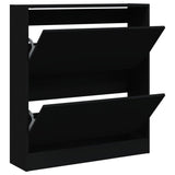 Vidaxx Schuhschrank 80x21x87,5 cm lackiertes Holz schwarz