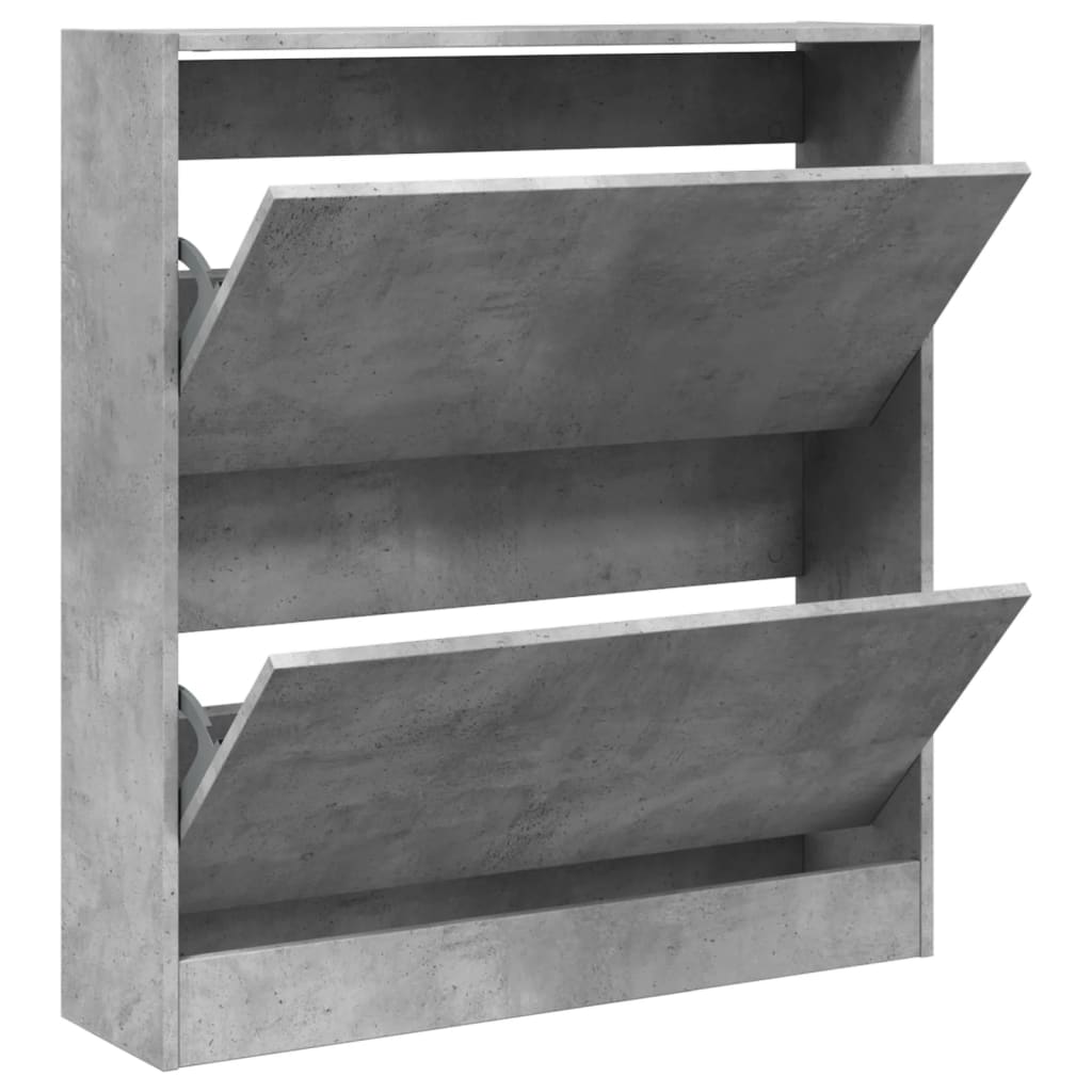 Vidaxx Schuhschrank 80x21x87,5 cm Holzwerkstoff betongrau