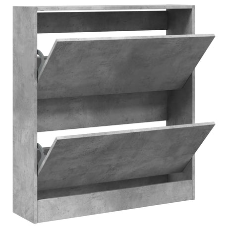 Vidaxx Schuhschrank 80x21x87,5 cm Holzwerkstoff betongrau