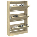 Vidaxl Shoe Cabinet 80x21x125,5 cm Property Wood Sonoma Oak -farvet